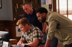 Patrick John Flueger as Officer Adam Ruzek, Jason Beghe as Sgt. Hank Voight, LaRoyce Hawkins as Officer Kevin Atwater — 'Chicago P.D.' Season 12 Episode 3 'Off Switch'