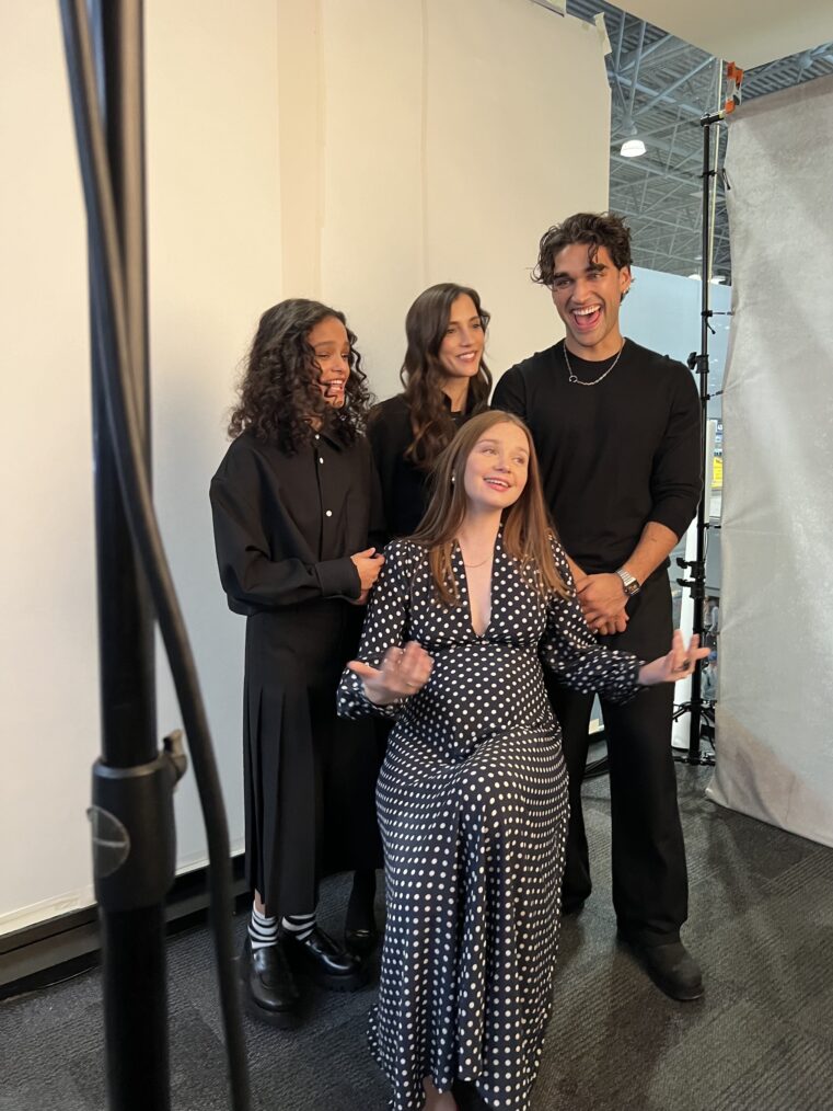 Chloe Lea, Jessica Barden, Sarah-Sofie Boussnina, and Josh Heuston at NYCC 2024