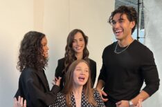 Chloe Lea, Jessica Barden, Sarah-Sofie Boussnina, and Josh Heuston at NYCC 2024