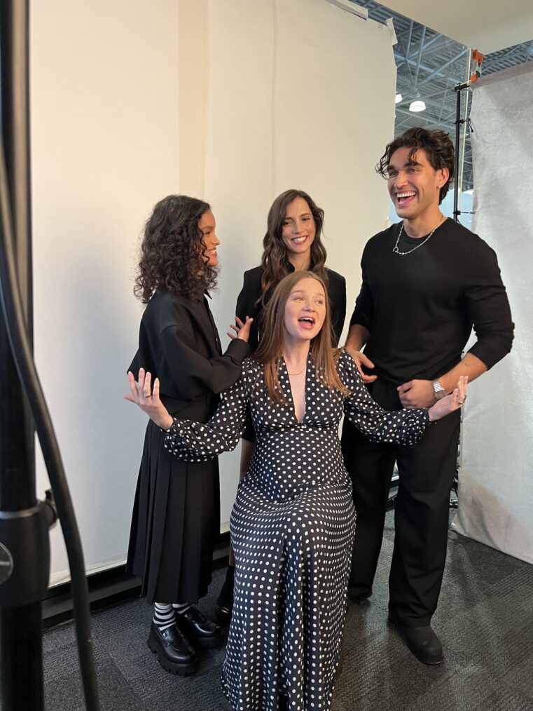 Chloe Lea, Jessica Barden, Sarah-Sofie Boussnina, and Josh Heuston at NYCC 2024
