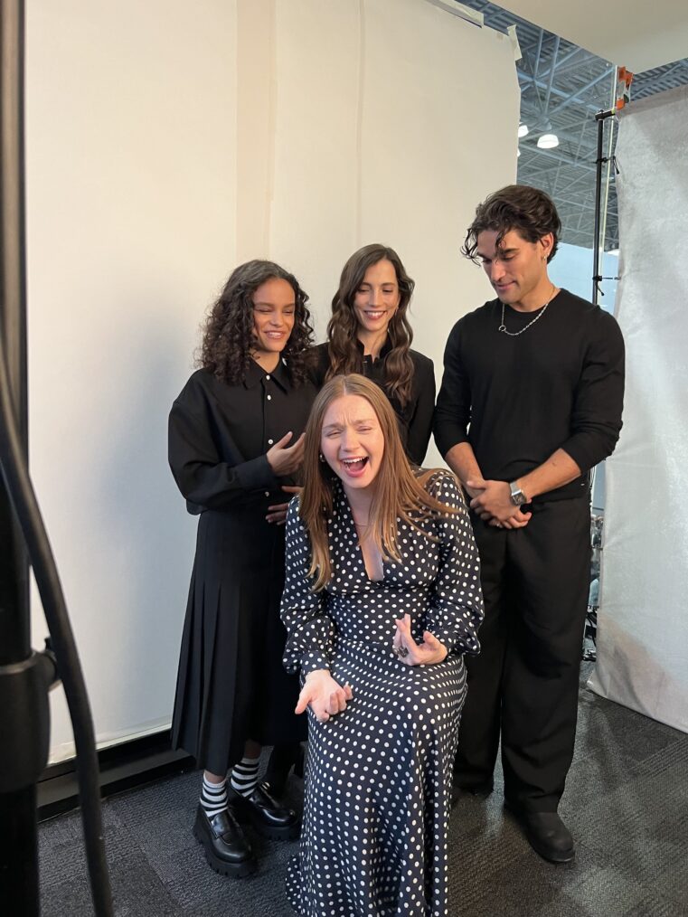 Chloe Lea, Jessica Barden, Sarah-Sofie Boussnina, and Josh Heuston at NYCC 2024