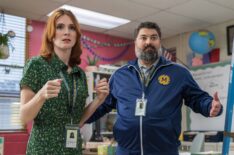 Stephanie Koenig and Sean Patton in 'English Teacher'