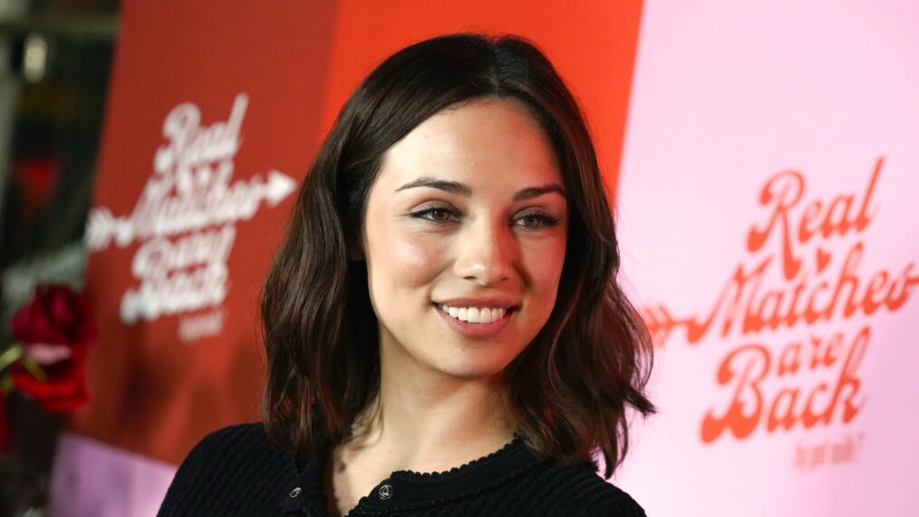 Fiona Palomo poses as 'Love Island USA' star Kordell Beckham kicks off cuffing season with the creators of iconic 'Got Milk?' to debut 'Real Matches are Back' campaign at Mel's Drive In on October 08, 2024 in West Hollywood, California.
