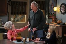Annie Potts, Craig T. Nelson, and Emily Osment in 'Georgie & Mandy's First Marriage'