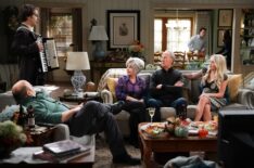 Will Sasso, Dougie Baldwin, Annie Potts, Craig T. Nelson, and Emily Osment in 'Georgie & Mandy's First Marriage'