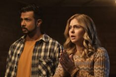 Utkarsh Amdbukar and Rose McIver in 'Ghosts' Season 4