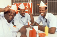 Ludie C. Washington, Robert Townsend, and Keenen Ivory Wayans in 'Hollywood Shuffle'
