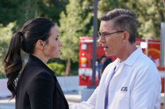 Katrina Law as NCIS Special Agent Jessica Knight and Brian Dietzen as Jimmy Palmer.