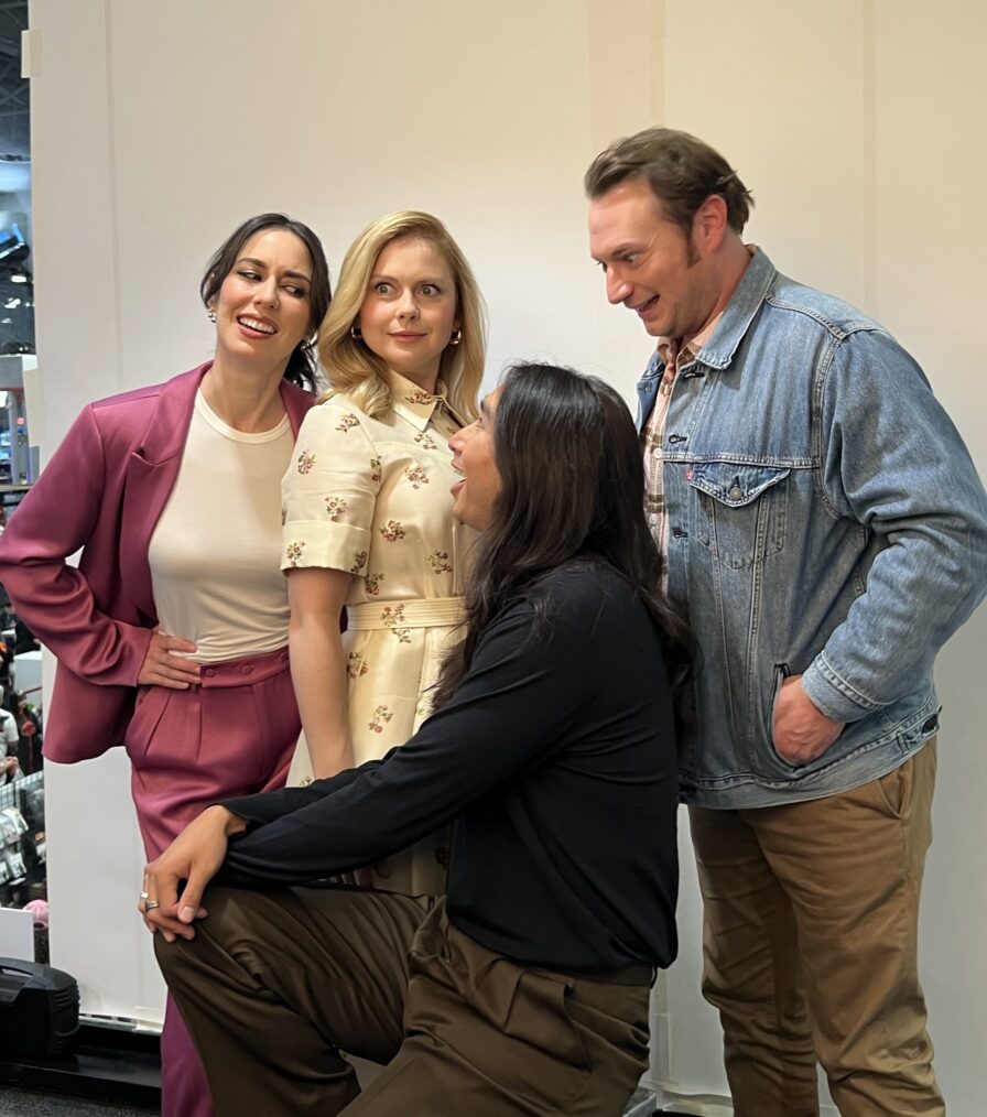 Sheila Carrasco, Rose McIver, Román Zaragoza, and Brandon Scott Jones of Ghosts