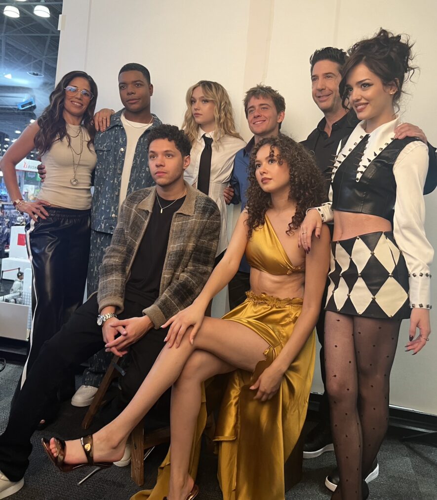 David Schwimmer, Ana Ortiz, and the young cast of Goosebumps Season 2 at NYCC 2024