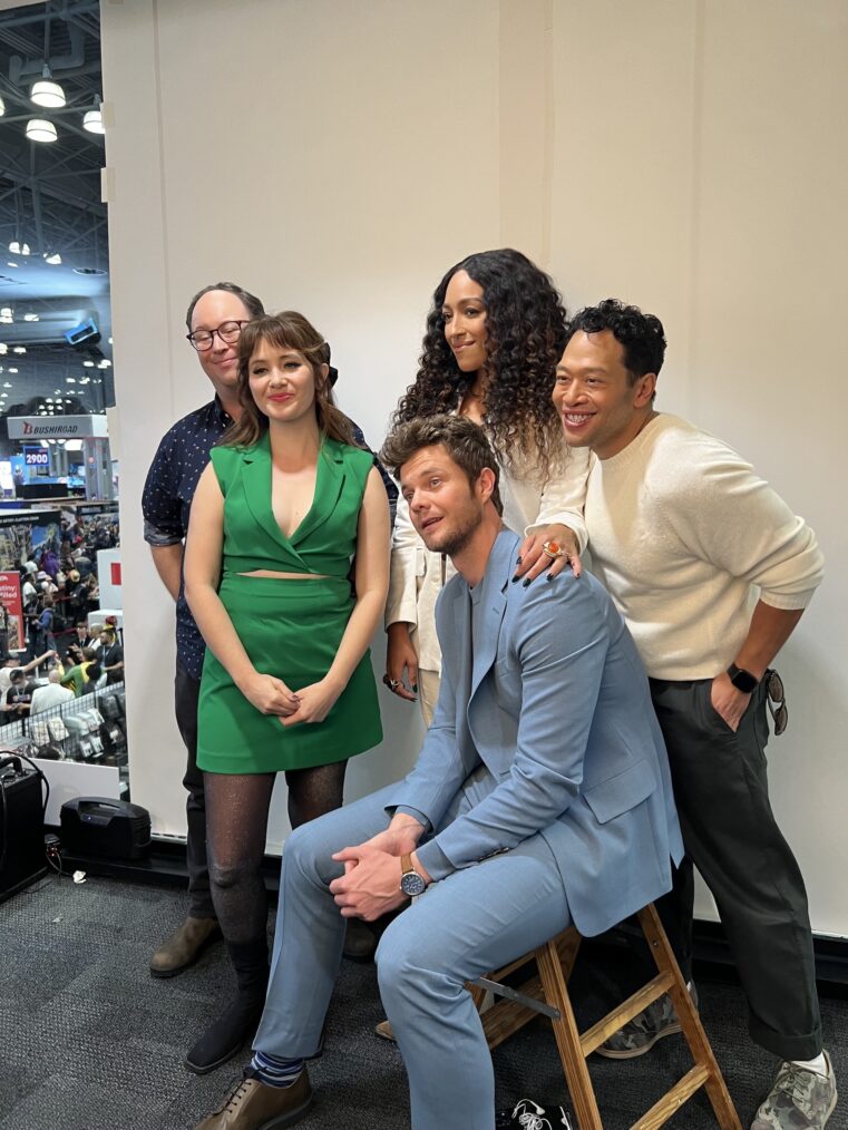 Mike McMahan, Tawny Newsome, Jack Quaid, Noel Wells, and Eugene Cordero of Star Trek: Lower Decks at Comic-Con 2024