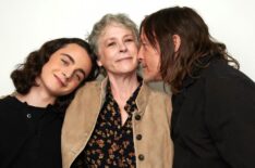 Louis Puech Scigliuzzi, Melissa McBride, and Norman Reedus at NYCC 2024 for 'The Walking Dead: Daryl Dixon - The Book of Carol'