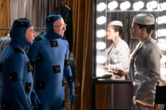 Martin Short, Steve Martin, and Selena Gomez in 'Only Murders in the Building' Season 4 Episode 9 - 'Escape From Planet Klongo'