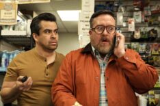 Alberto Bonilla and Michael Cyril Creighton in 'Only Murders in the Building' Season 4