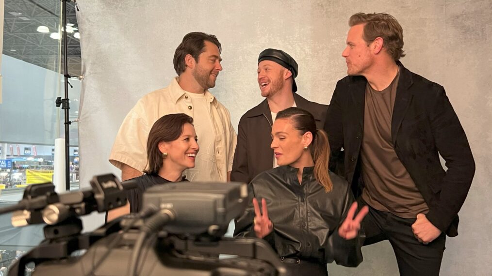 Richard Rankin, John Bell, Sam Heughan, Sophie Skelton, and Caitriona Balfe for 'Outlander' at NYCC 2024