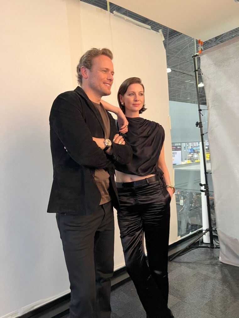 Sam Heughan and Caitriona for 'Outlander' at NYCC 2024