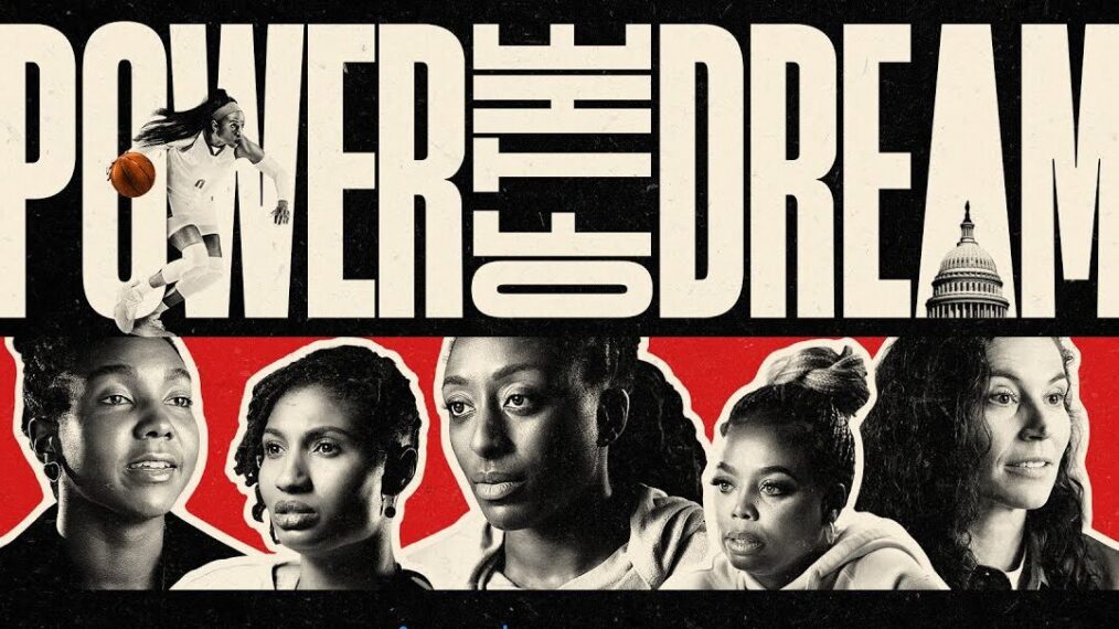 'Power of the Dream' heads from left: Elizabeth Williams, Angel McCoughtry, Nneka Ogwumike, Jemele Hill, Sue Bird, 2024. Amazon Prime Video