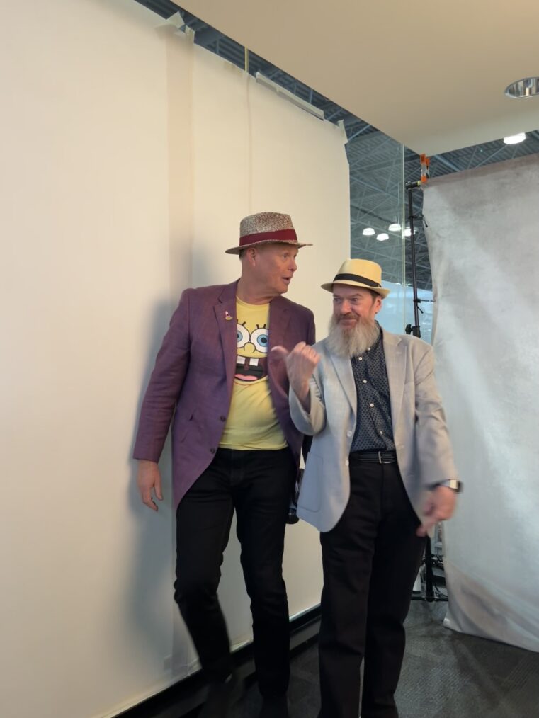 Bill Fagerbakke and Rodger Bumpass at NYCC 2024