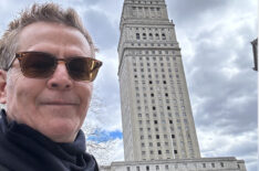 Ted King on the 'Blue Bloods' set