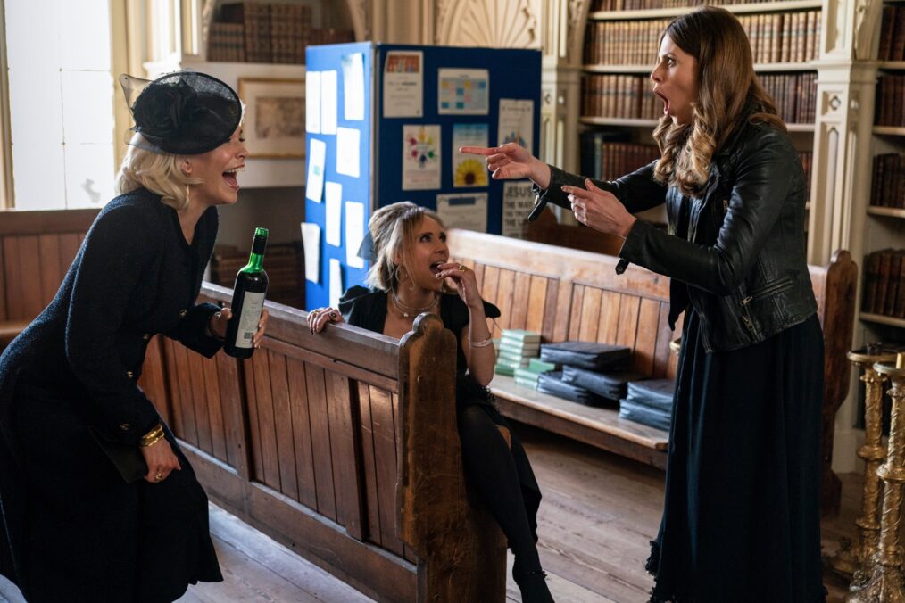 Hannah Waddingham, Juno Temple, and Ellie Taylor in 'Ted Lasso'