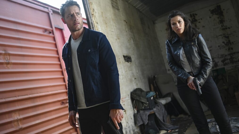 Justin Hartley as Colter Shaw and Sofia Pernas as Billie Matalon — 'Tracker' Season 2 Episode 3 