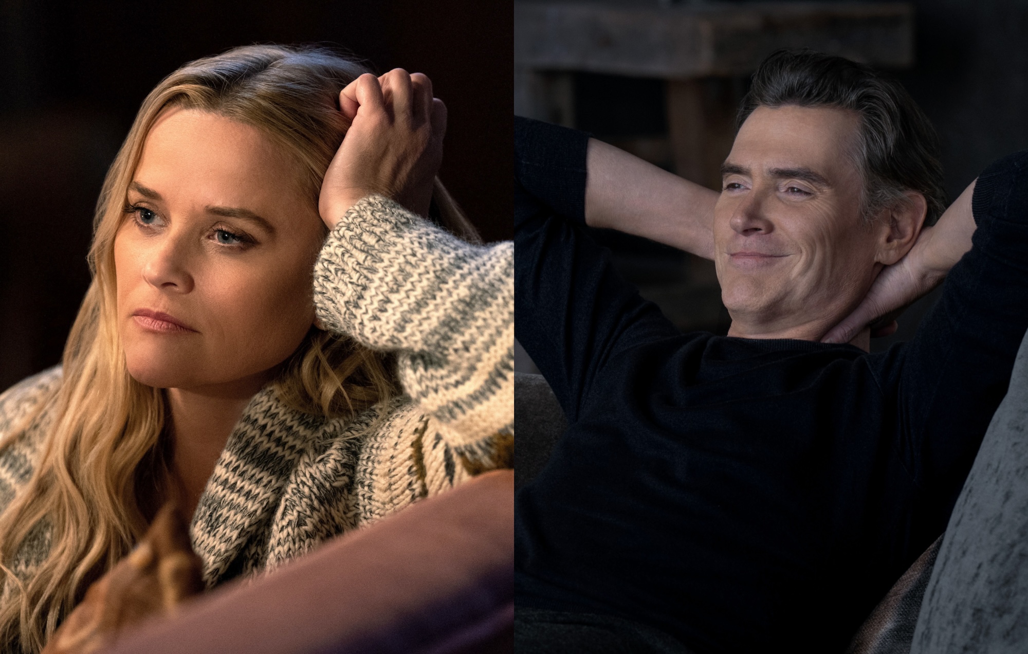 Reese Witherspoon as Bradley Jackson and Billy Crudup as Cory Ellison on 'The Morning Show'