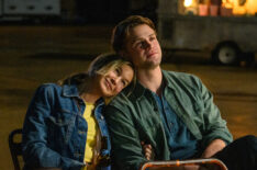 Renée Zellweger as Bridget Jones, Leo Woodall as Roxster in Bridget Jones: Mad About the Boy
