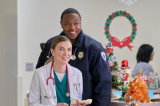 Sara Canning, Ser'Darius Blain in Christmas On Call