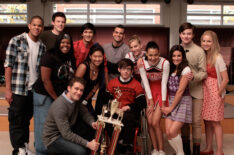 Dijon Talton, Cory Monteith, Harry Shum Jr, Mark Salling, Heather Morris, Amber Riley, Matthew Morrison, Jenna Ushkowitz, Kevin McHale, Naya Rivera, Lea Michele, Chris Colfer and Dianna Agron in Glee