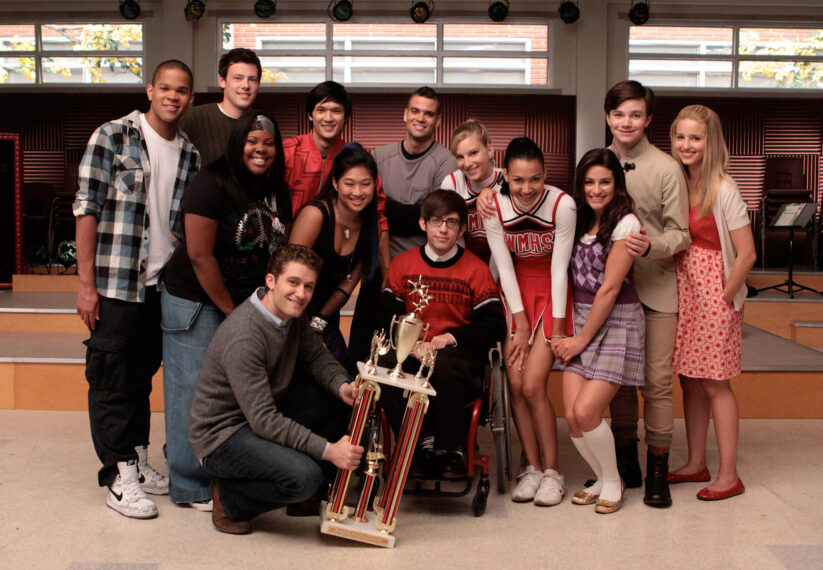 Dijon Talton, Cory Monteith, Harry Shum Jr, Mark Salling, Heather Morris, Amber Riley, Matthew Morrison, Jenna Ushkowitz, Kevin McHale, Naya Rivera, Lea Michele, Chris Colfer and Dianna Agron in Glee