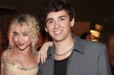 Sabrina Carpenter and Marcello Hernandez at the Variety Power of Young Hollywood Event at the Santa Monica Proper Hotel on August 8, 2024 in Santa Monica, California.