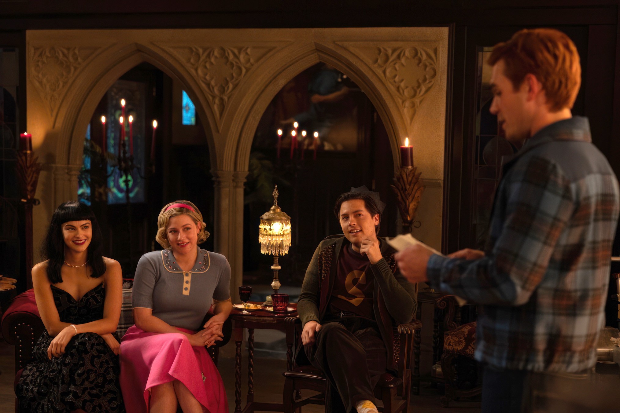 Camila Mendes, Lili Reinhart, Cole Sprouse, KJ Apa in 'Riverdale'