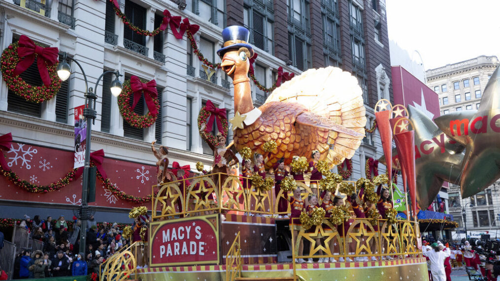 MACY'S THANKSGIVING DAY PARADE -- 2023 Downtown Production -- Pictured: Tom Turkey Float -- (Photo by: Cara Howe/NBC)