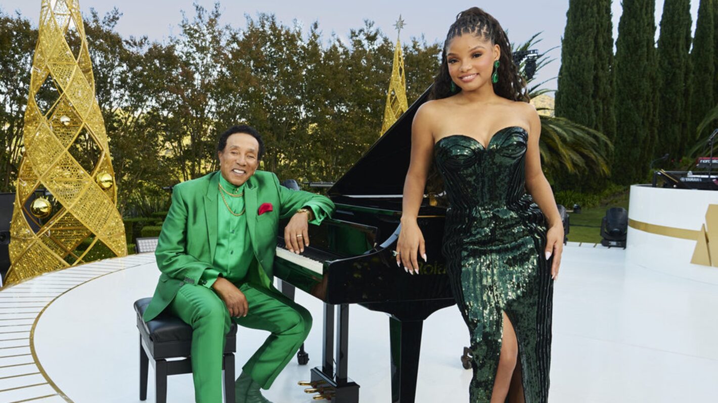 Smokey Robinson and Halle Bailey for 'A Motown Christmas'
