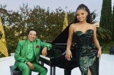 Smokey Robinson and Halle Bailey for 'A Motown Christmas'