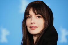 Anne Hathaway poses at the 'She Came to Me' photocall during the 73rd Berlinale International Film Festival Berlin at Grand Hyatt Hotel on February 16, 2023 in Berlin, Germany.