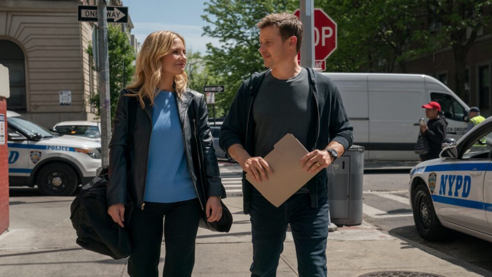 Vanessa Ray as Eddie and Will Estes as Jamie Reagan — 'Blue Bloods' Season 14 Episode 15 