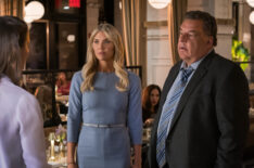 Amanda Kloots as Deanne Janson and Steve Schirripa as Anthony Abetemarco in Blue Bloods - 'Entitlement'