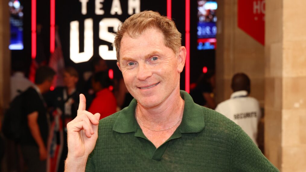 Bobby Flay poses for a photo at the USA House at Paris 2024 on August 03, 2024 in Paris, France.