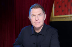 Bobby Flay attends the Food Network New York City Wine & Food Festival presented by Invesco QQQ - Bobby's Triple Threat Dance Party presented by Treasure Cave hosted by Bobby Flay, Tiffany Derry, Michael Voltaggio and Brooke Williamson at Brooklyn Army Terminal on October 19, 2024 in New York City.
