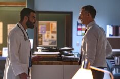 Zachary Quinto as Dr. Oliver Wolf, Teddy Sears as Dr. Josh Nicols — 'Brilliant Minds' Season 1 Episode 8 'The Lovesick Widow'