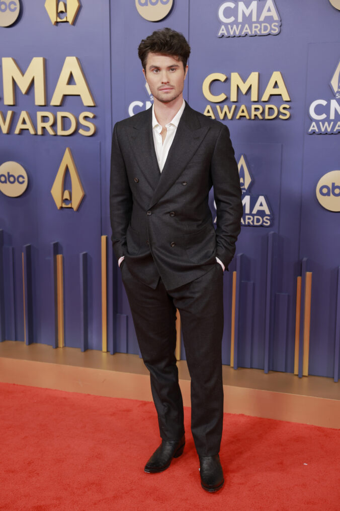 Chase Stokes attends The 58th Annual CMA Awards at Music City Center on November 20, 2024 in Nashville, Tennessee.