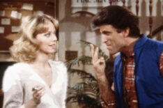 Shelley Long as Diane Chambers and Ted Danson as Sam Malone on 'Cheers'