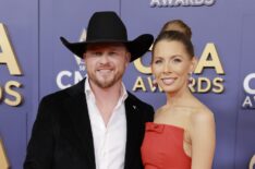Cody Johnson and Brandi Johnson attend The 58th Annual CMA Awards at Music City Center on November 20, 2024 in Nashville, Tennessee.