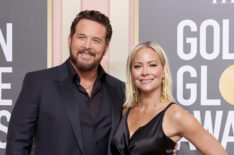 Cole Hauser and Cynthia Daniel attend the 80th Annual Golden Globe Awards at The Beverly Hilton on January 10, 2023 in Beverly Hills, California.