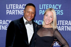 Craig Melvin and Lindsay Czarniak attend the Literacy Partners 50th Anniversary Evening Of Readings & Gala Dinner at Pier 60 on June 10, 2024 in New York City.