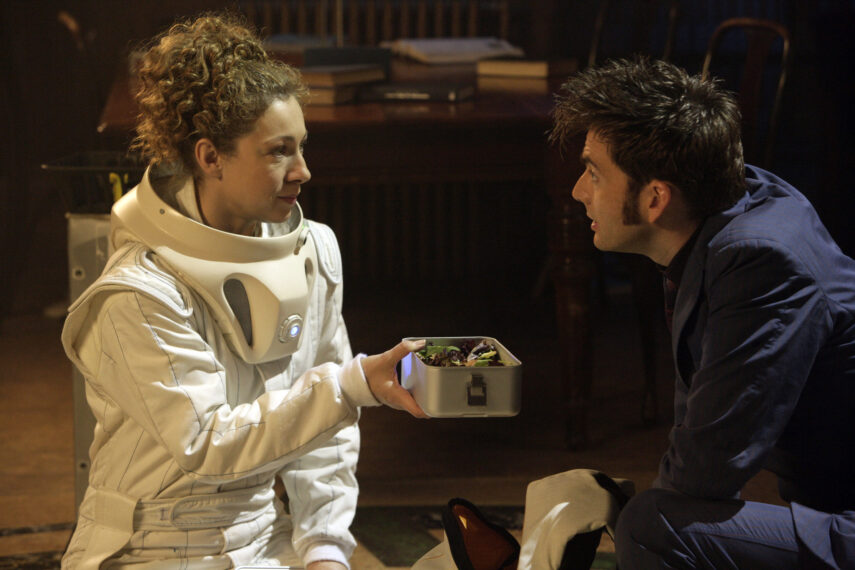 Alex Kingston as River Song and David Tennant as The Doctor — 'Doctor Who' Season 4 Episode 8 