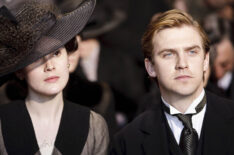 Michelle Dockery as Lady Mary Crawley and Dan Stevens as Matthew Crawley in 'Downton Abbey'