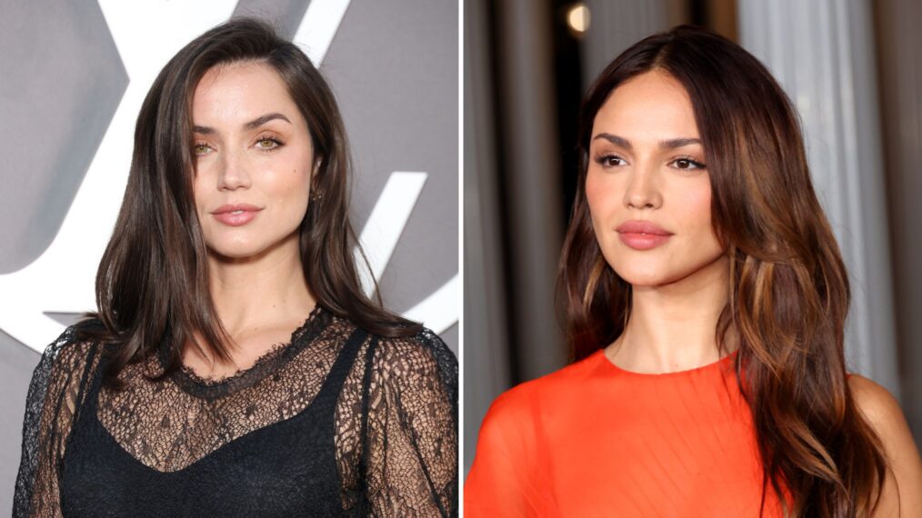 Ana de Armas attends the Louis Vuitton Paris Womenswear Spring-Summer 2025 show as part of Paris Fashion Week on October 01, 2024 in Paris, France / Eiza González attends the 2024 LACMA Art+Film Gala at Los Angeles County Museum of Art on November 02, 2024 in Los Angeles, California.
