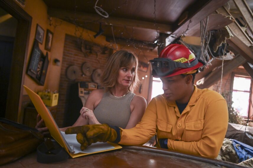 Diane Farr as Sharon Leone and Jules Latimer as Eve Edwards — 'Fire Country' Season 3 Episode 3 "Welcome to the Cult"